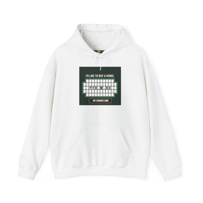 Pyraminx Vowel  - Rubik's Cube Art Unisex Heavy Blend™ Hooded Sweatshirt