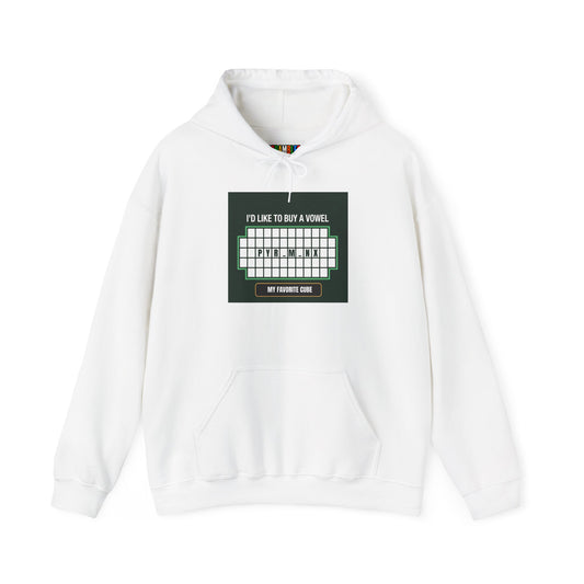 Pyraminx Vowel  - Rubik's Cube Art Unisex Heavy Blend™ Hooded Sweatshirt