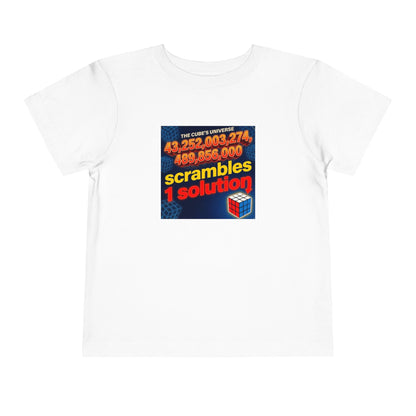One Solution - Rubik's Cube Art  Toddler Short Sleeve T-Shirt
