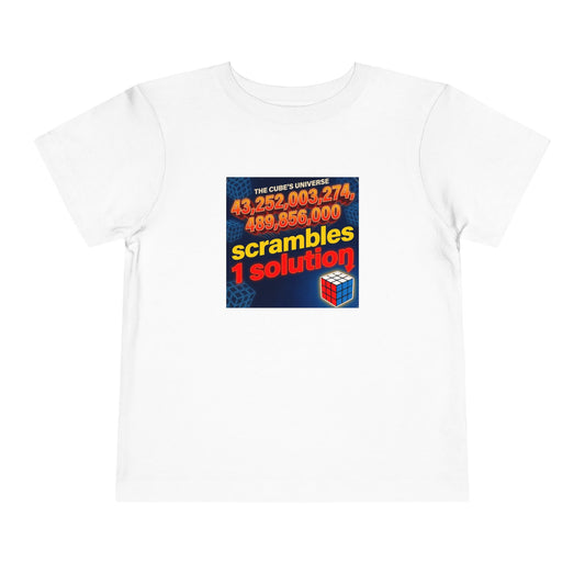 One Solution - Rubik's Cube Art  Toddler Short Sleeve T-Shirt