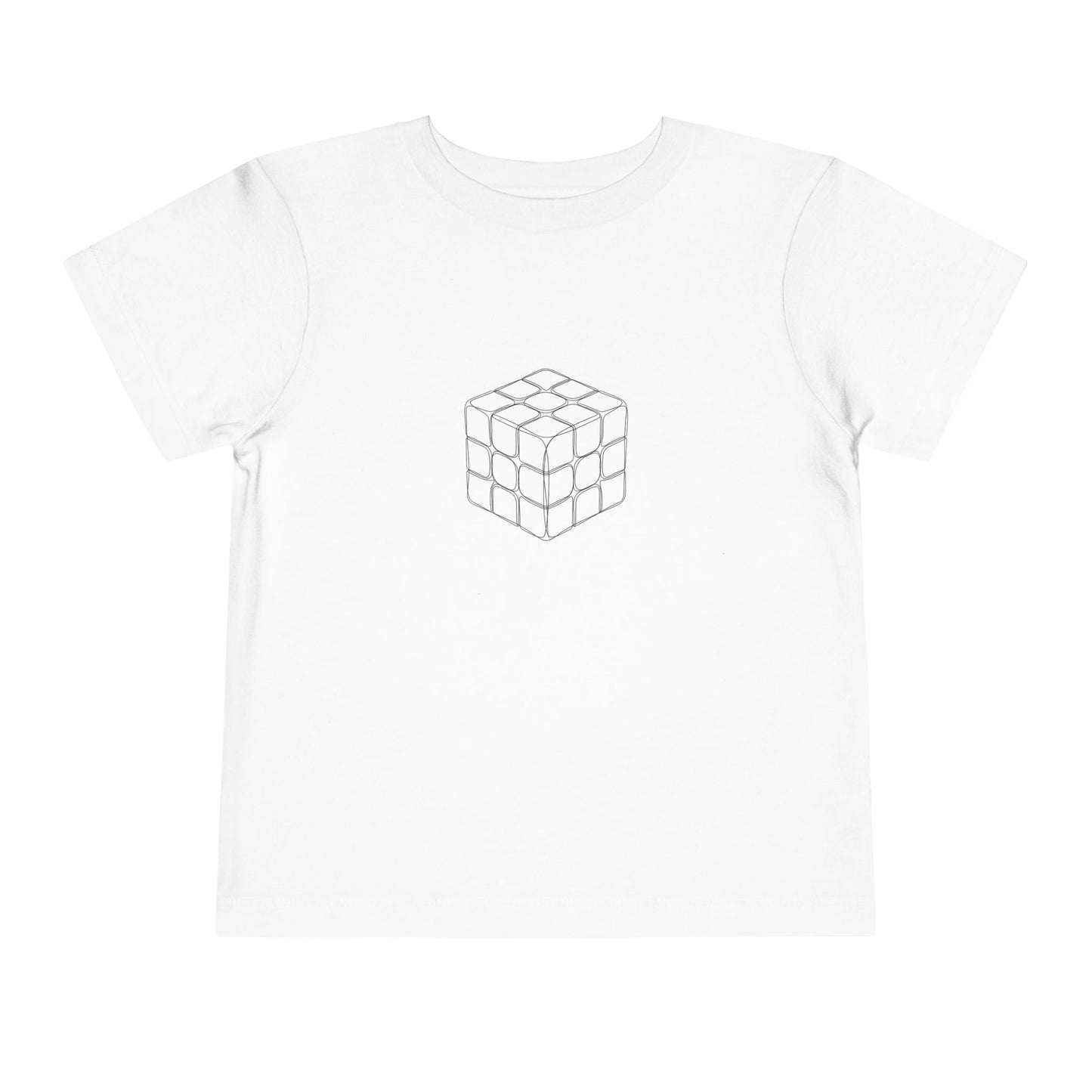 3x3 Doodle  - Rubik's Cube Art Toddler Short Sleeve T-Shirt