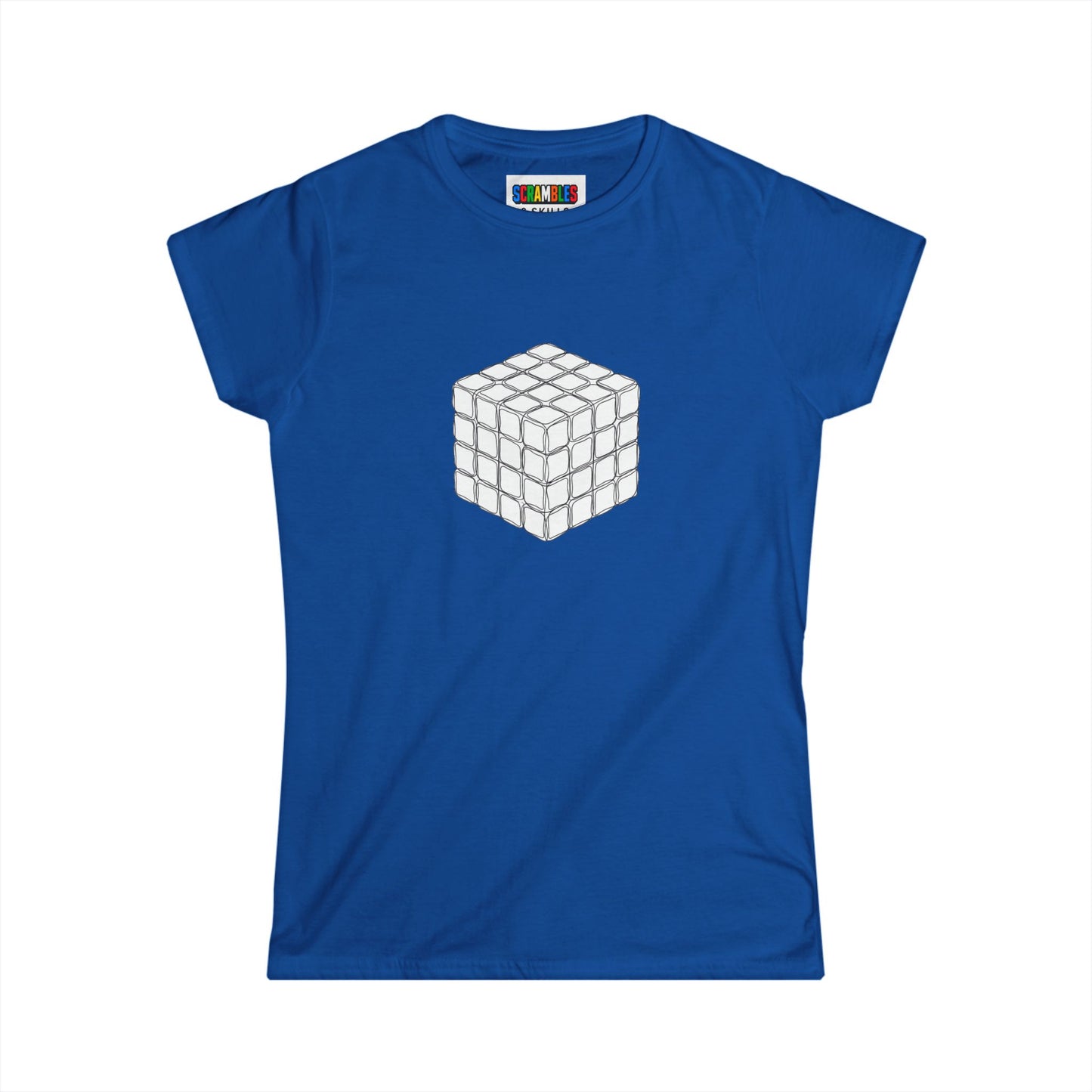 4x4 Doodle - Rubik's Cube Art Women's Softstyle T-Shirt