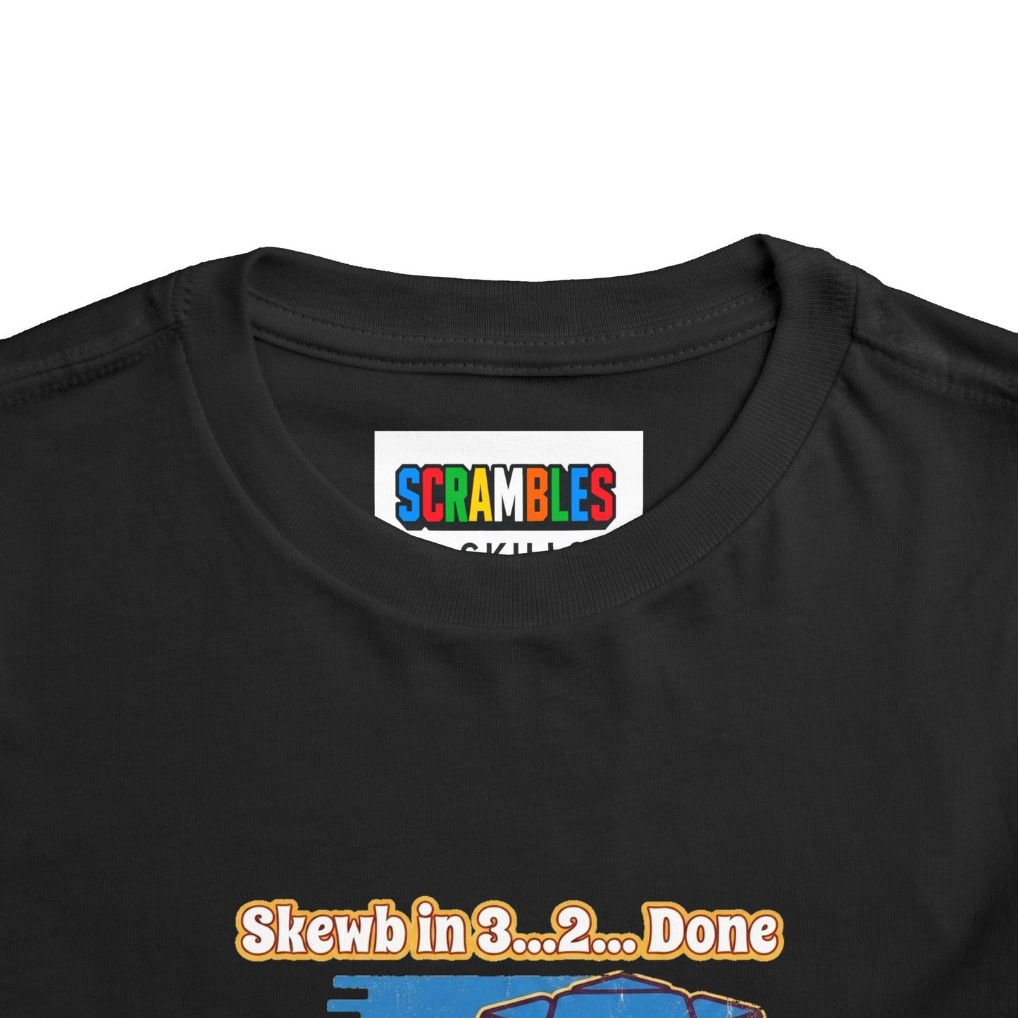 Skewb Done Rubiks Cube Art Toddler Short Sleeve T-Shirt