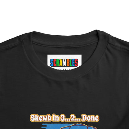 Skewb Done Rubiks Cube Art Toddler Short Sleeve T-Shirt