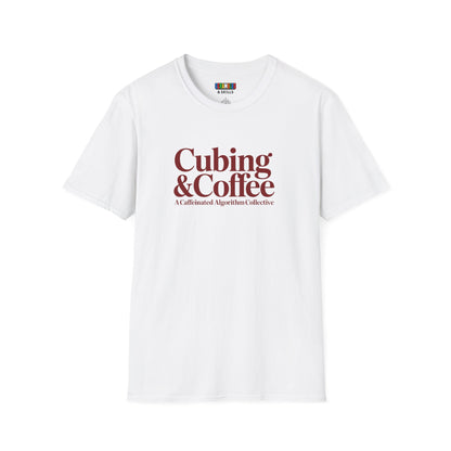 ⚡ Express - Coffee & Cubing Unisex Rubik's Cube Art Graphic Softstyle T-Shirt