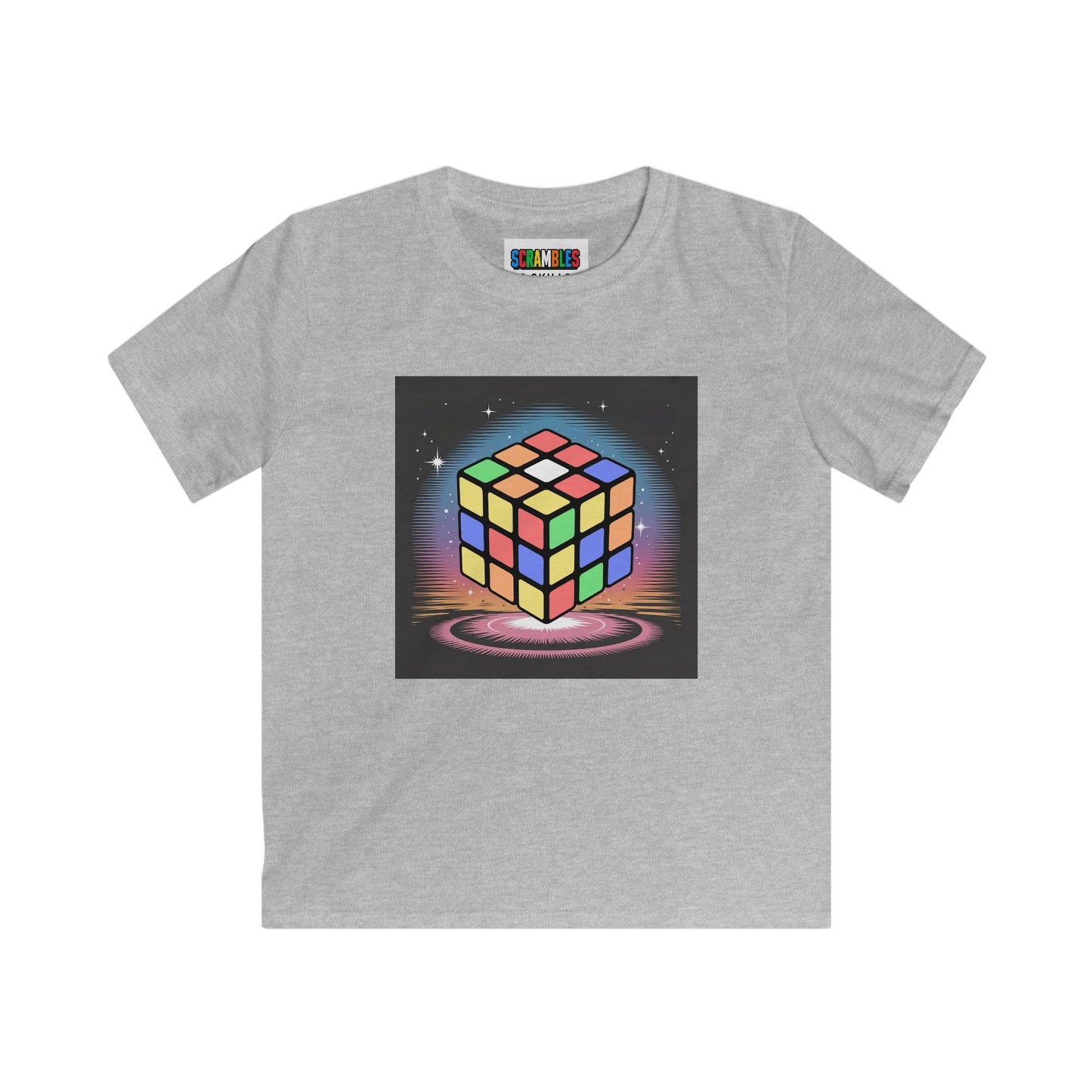 Cube Portal - Rubik's Cube Art  Kids Softstyle Tee