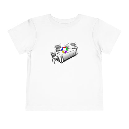 Megaminx Comp Day - Rubik's Cube Art Toddler Short Sleeve T-Shirt