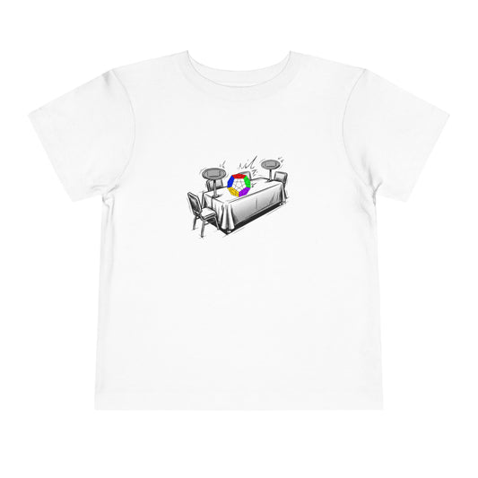Megaminx Comp Day - Rubik's Cube Art Toddler Short Sleeve T-Shirt