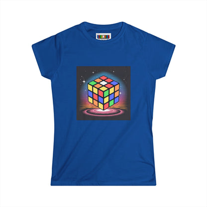 Cube Portal  - Rubik's Cube Art Women's Softstyle T-Shirt