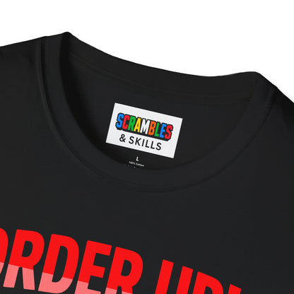 Rubiks' Cube Shirt - Order Up Unisex Graphic Softstyle T-Shirt| Fun Cubing Tee