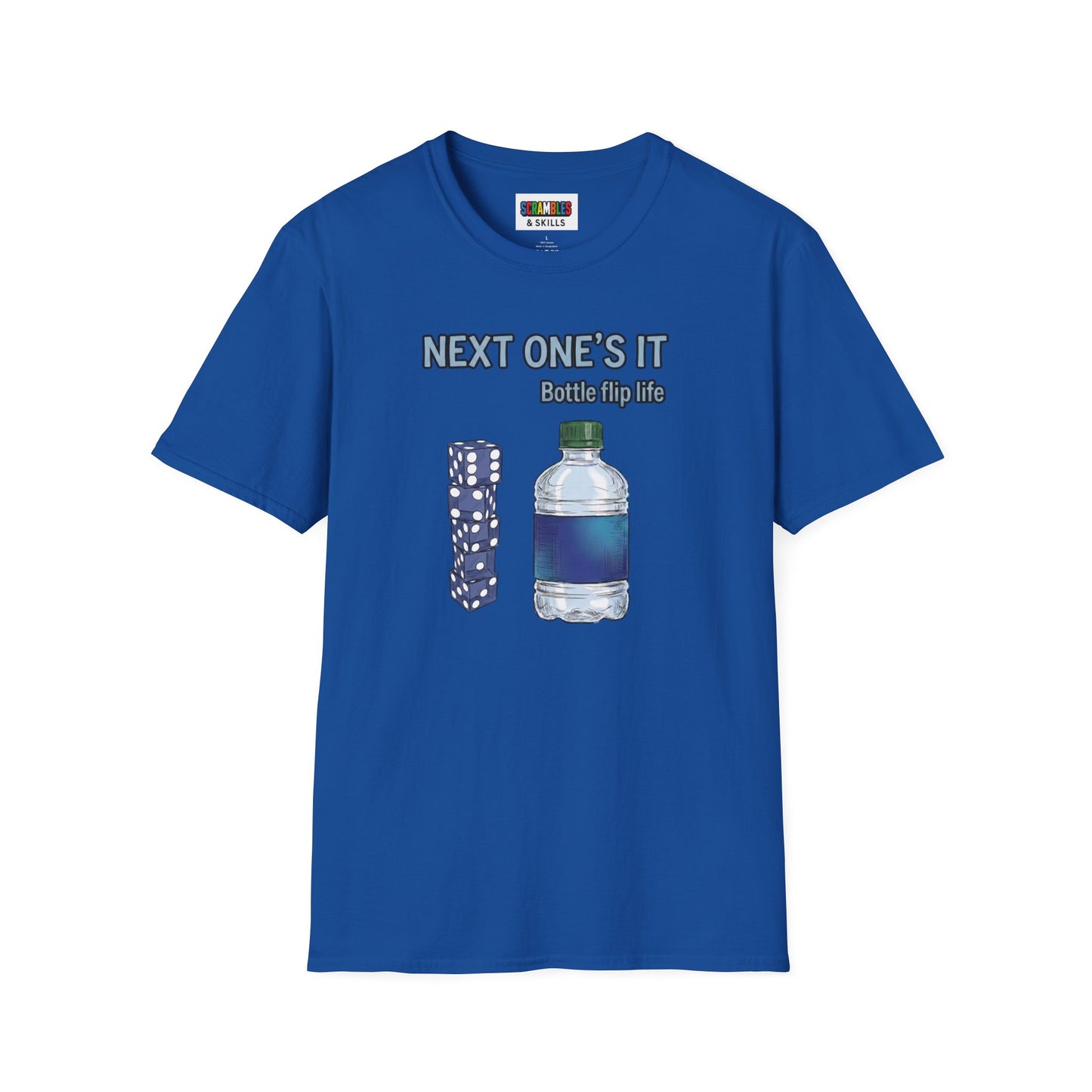 Next One's It Bottle Flip Art Unisex Graphic Softstyle T-Shirt