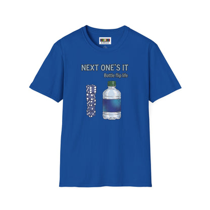 Next One's It Bottle Flip Art Unisex Graphic Softstyle T-Shirt
