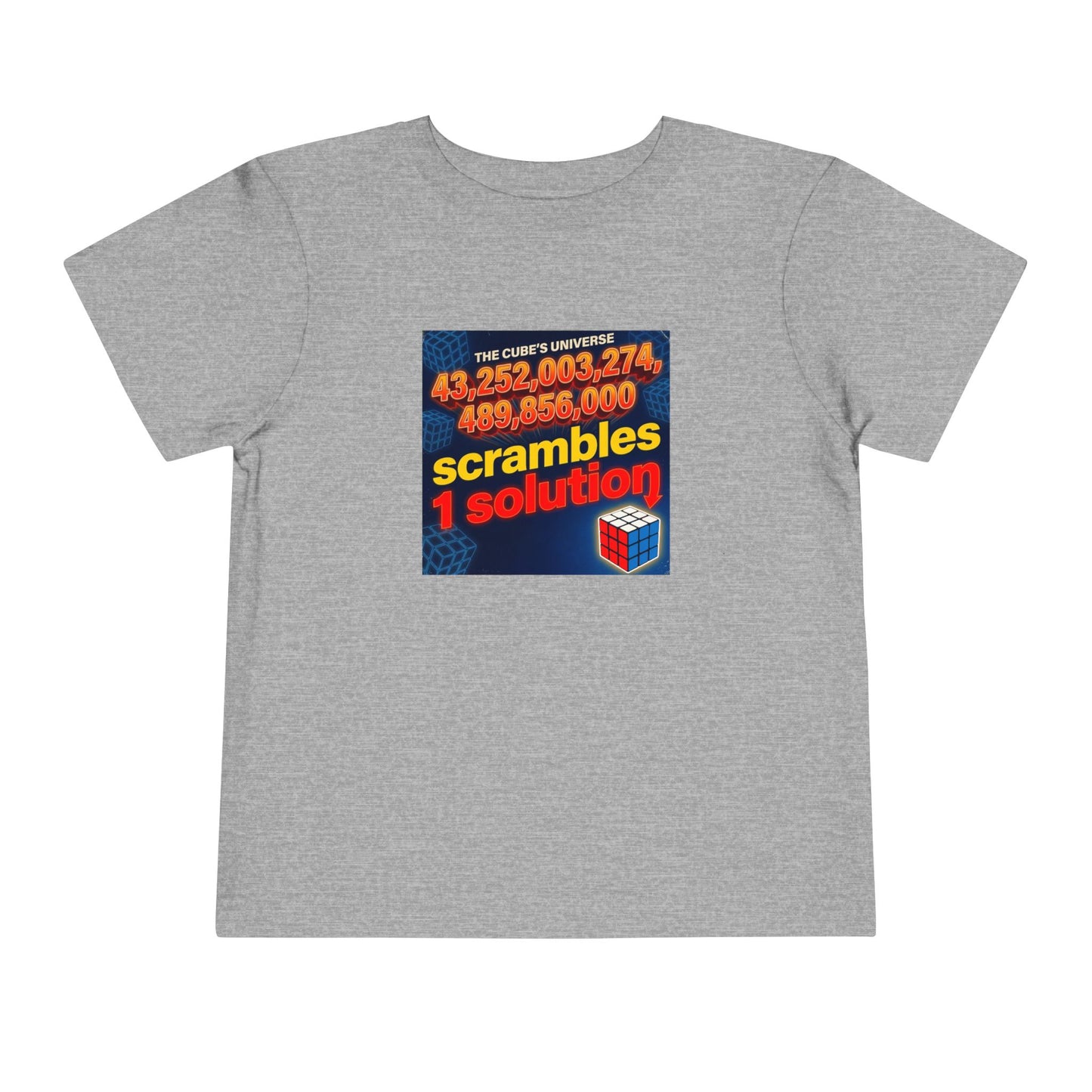 One Solution - Rubik's Cube Art  Toddler Short Sleeve T-Shirt