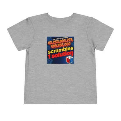 One Solution - Rubik's Cube Art  Toddler Short Sleeve T-Shirt