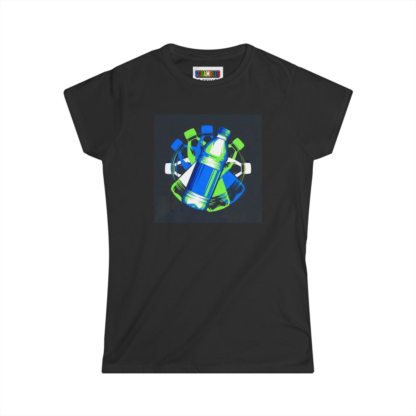 Neon Flip - Trick sShot Art  Women's Softstyle T-Shirt