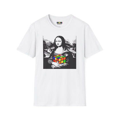 Mona Lisa Art  - Rubik's Cube Art Unisex Graphic Softstyle T-Shirt