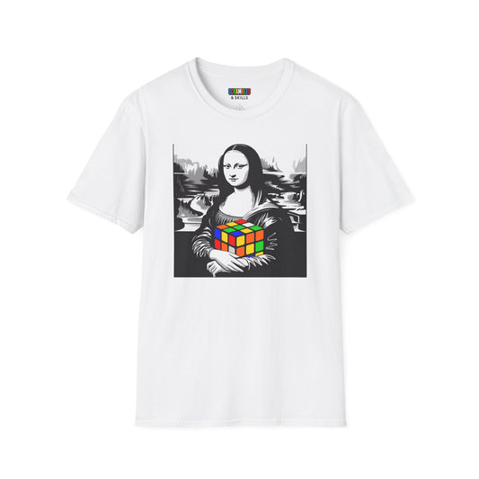 Mona Lisa Art  - Rubik's Cube Art Unisex Graphic Softstyle T-Shirt