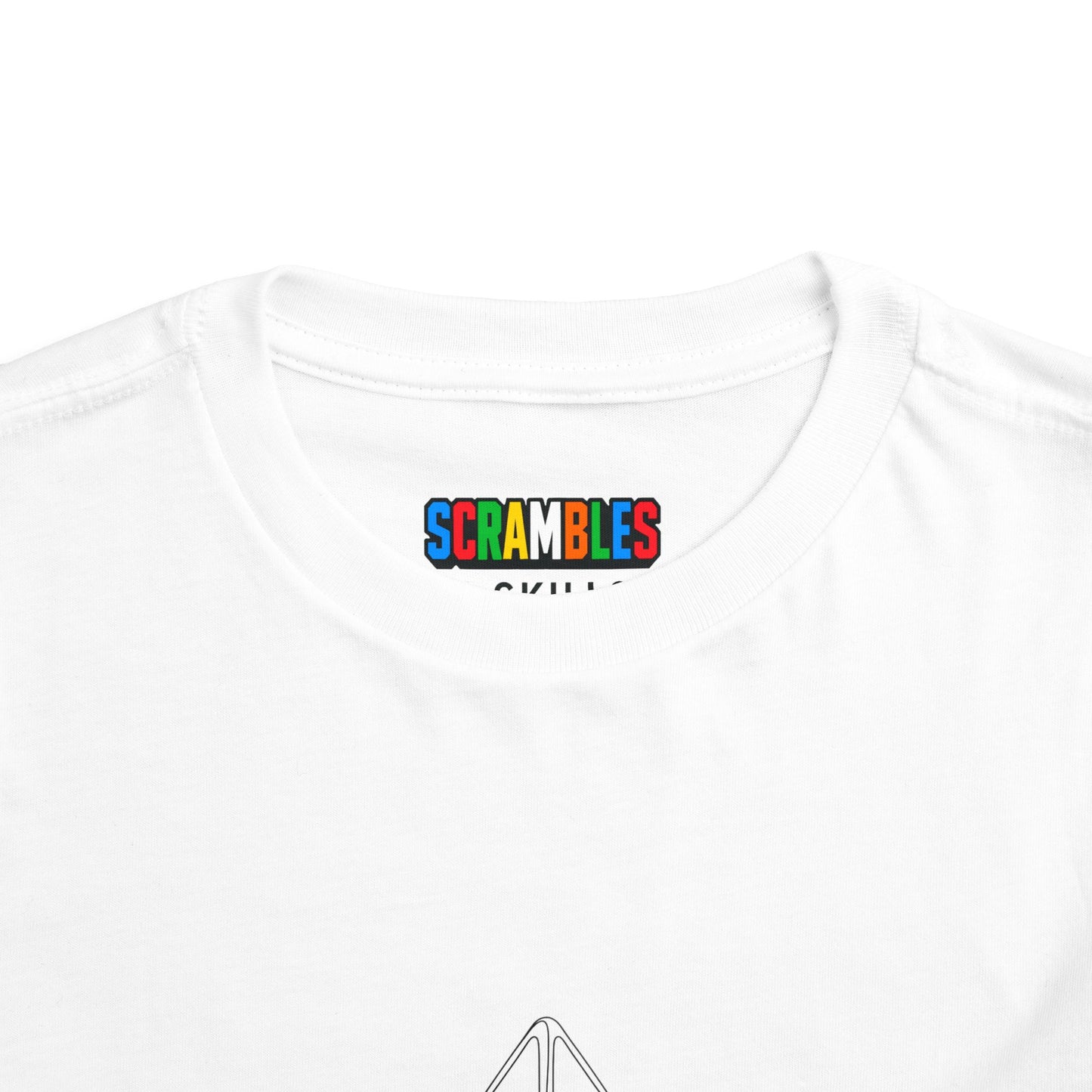 Pyraminx Doodle  - Rubik's Cube Art Toddler Short Sleeve T-Shirt