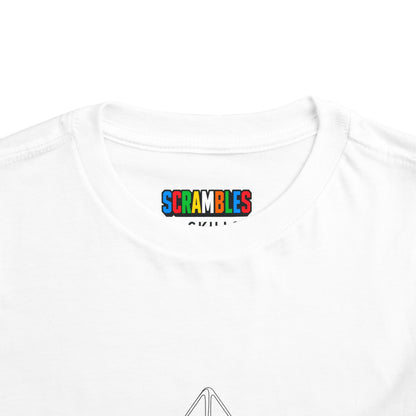 Pyraminx Doodle  - Rubik's Cube Art Toddler Short Sleeve T-Shirt