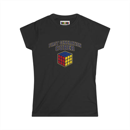 First Generation Cuber Rubiks Cube Art Women's Softstyle T-Shirt