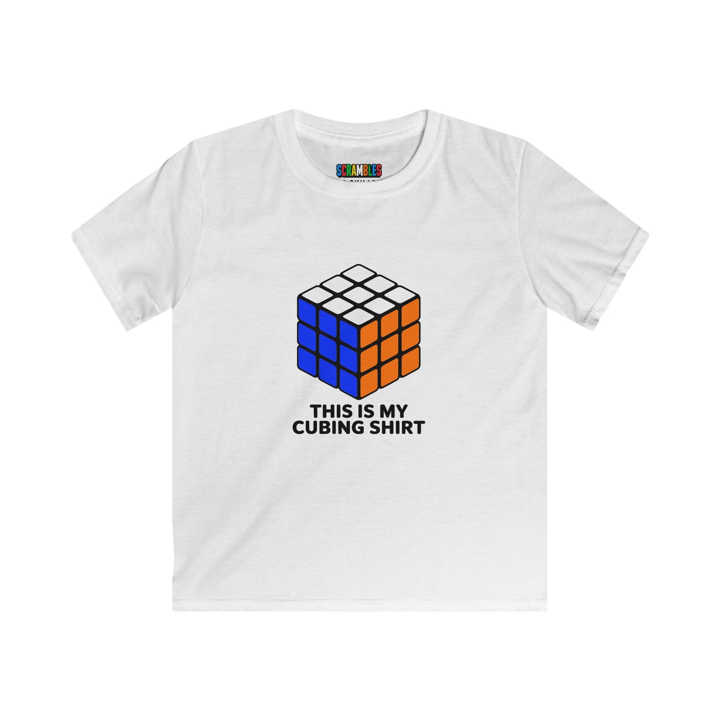 This Is My Cubing Shirt  - Rubik's Cube Art Kids Softstyle Tee