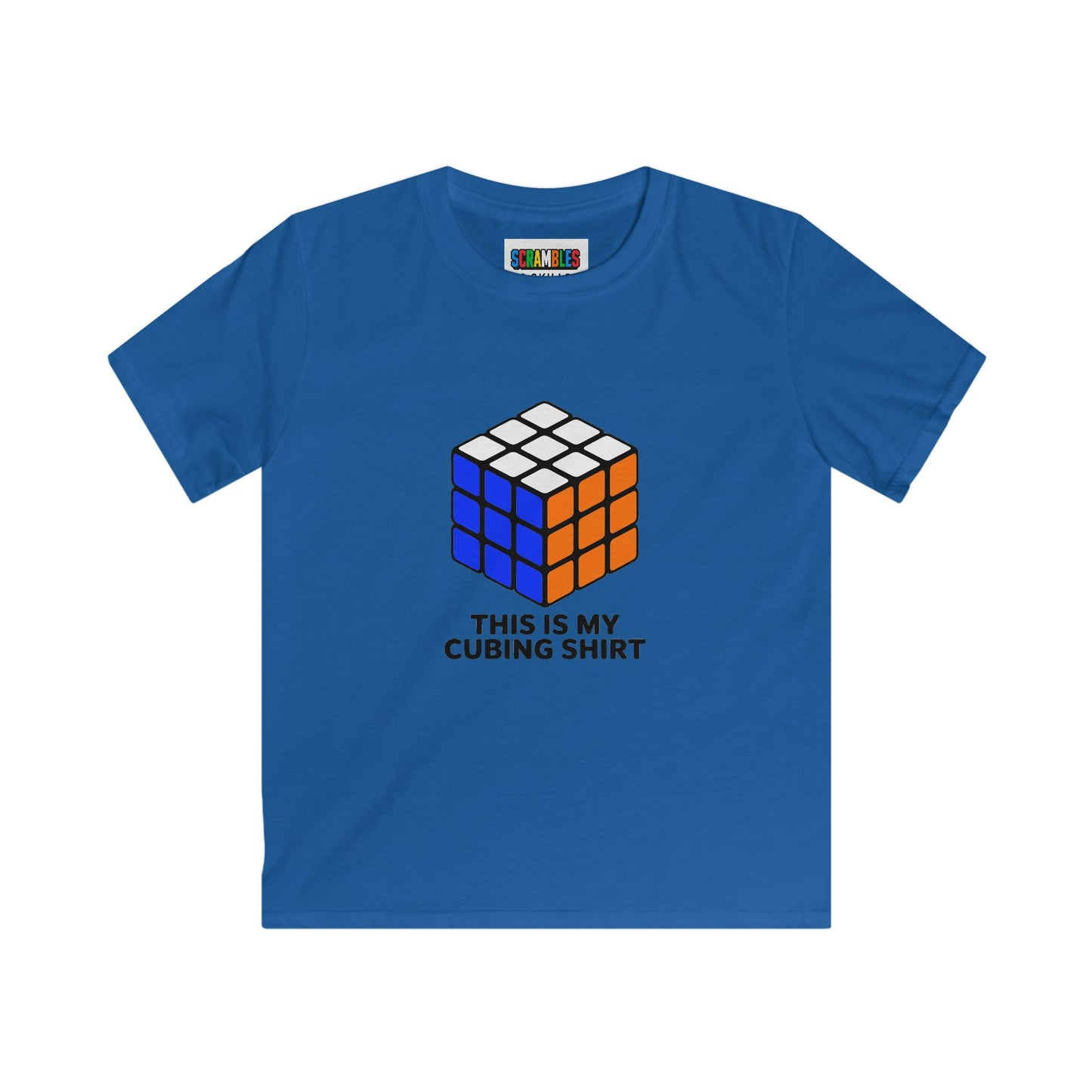 This Is My Cubing Shirt  - Rubik's Cube Art Kids Softstyle Tee