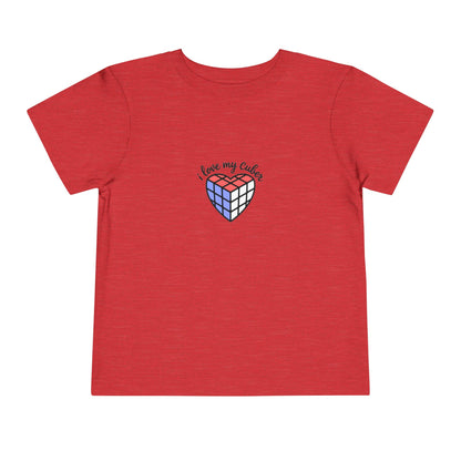 I Love My Cuber - Rubik's Cube Art  Toddler Short Sleeve T-Shirt