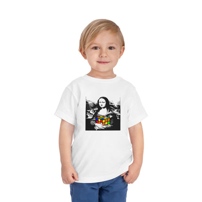 Mona Lisa Art  - Rubik's Cube Art Toddler Short Sleeve T-Shirt
