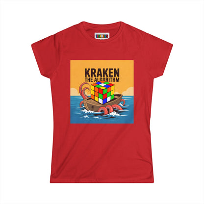 Kraken The Algorithim - Rubiks Cube Women's Softstyle T-Shirt