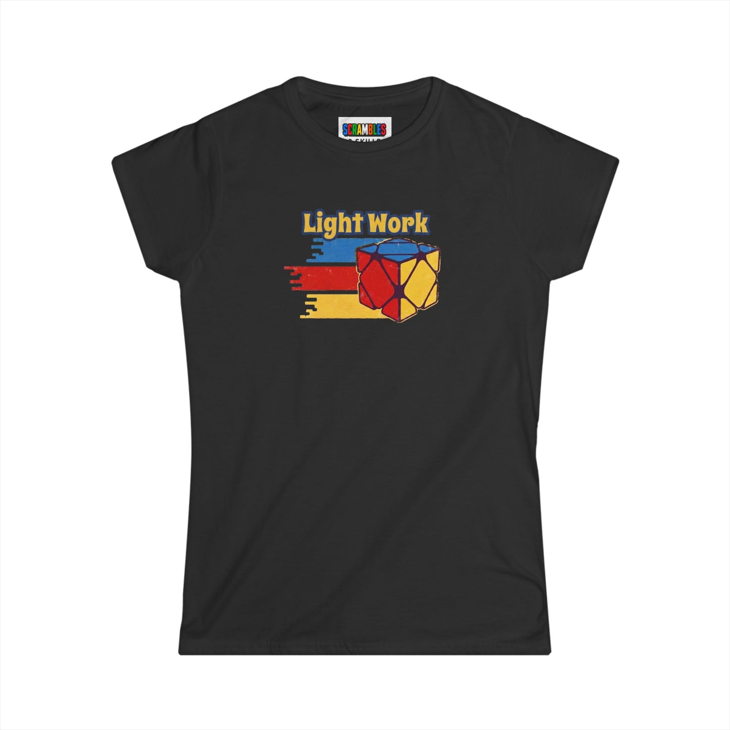 ⚡ Express - Skewb Light Work Rubiks Cube Art Women's Graphic Softstyle T-Shirt