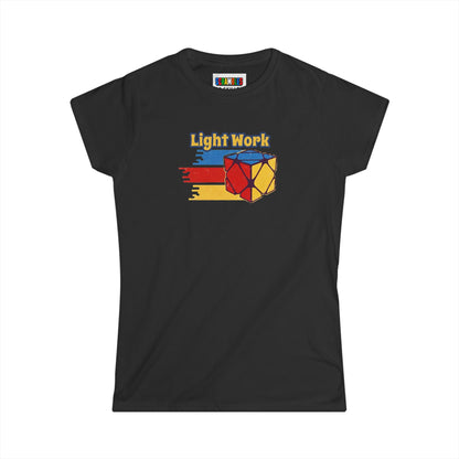 ⚡ Express - Skewb Light Work Rubiks Cube Art Women's Graphic Softstyle T-Shirt