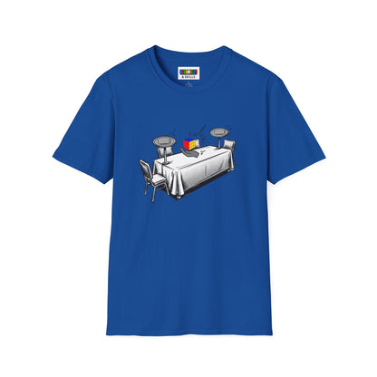 3x3 One-Handed Comp Day - Rubik's Cube Art Unisex Graphic Softstyle T-Shirt