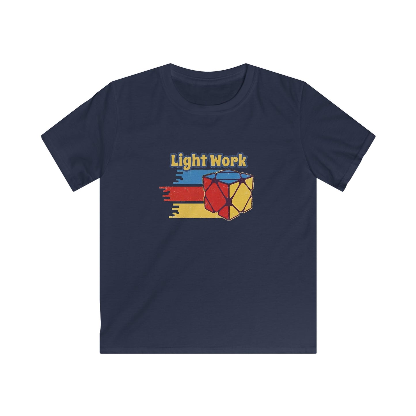 ⚡ Express - Skewb Light Work Rubiks Cube Art Kids Graphic Softstyle T-Shirt