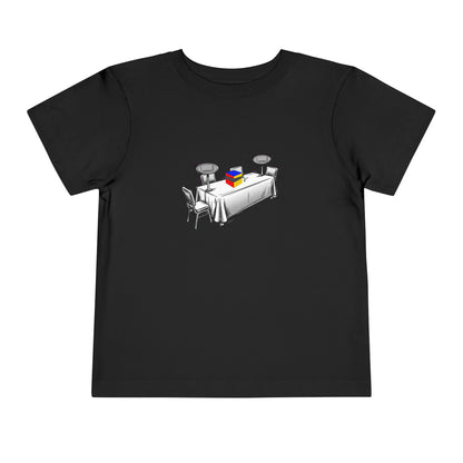 4x4 Blind Comp Day  - Rubik's Cube Art Toddler Short Sleeve T-Shirt