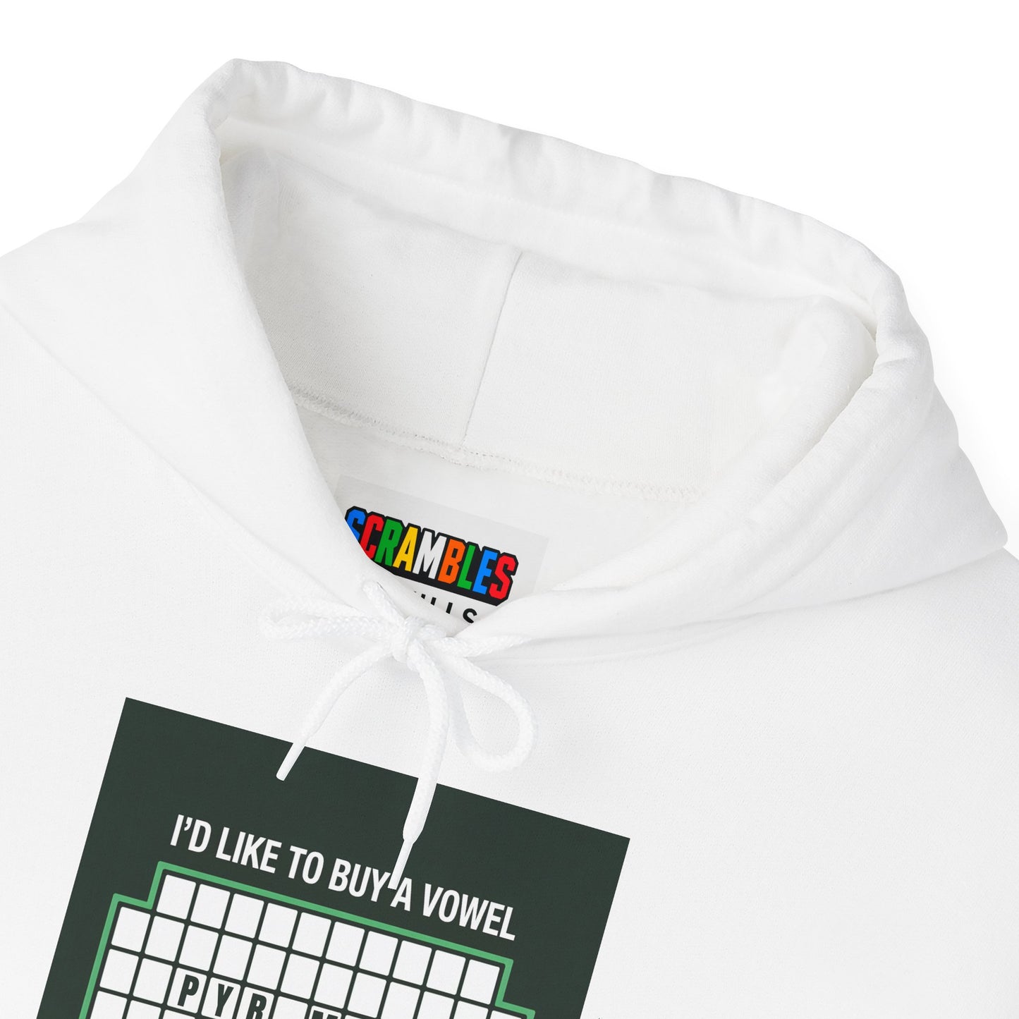 Pyraminx Vowel  - Rubik's Cube Art Unisex Heavy Blend™ Hooded Sweatshirt