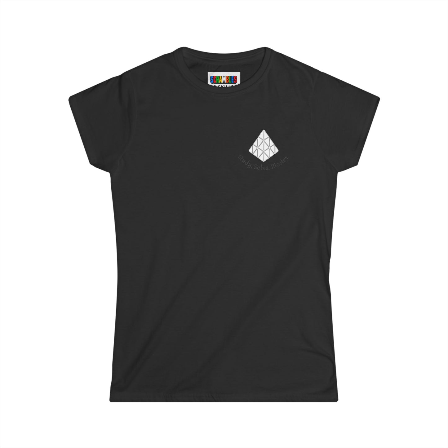 Pyraminx Doodle (Subtle) Women's Softstyle T-Shirt