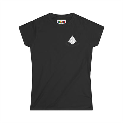 Pyraminx Doodle (Subtle) Women's Softstyle T-Shirt