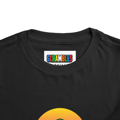 Rubik's Cube Shirt Sunset Solve Toddler Short Sleeve T-Shirt| Fun Cubing Shirt