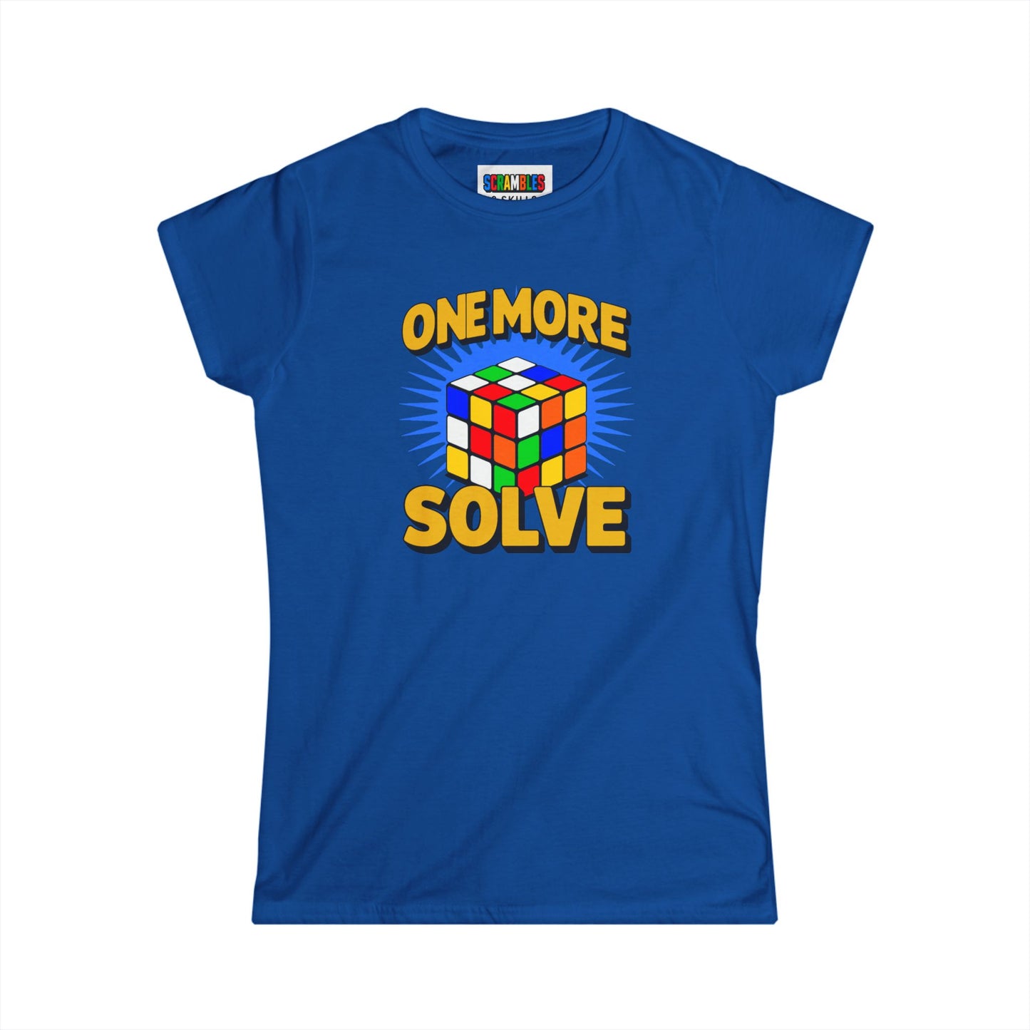 One More Solve - Rubiks Cube Women's Softstyle T-Shirt