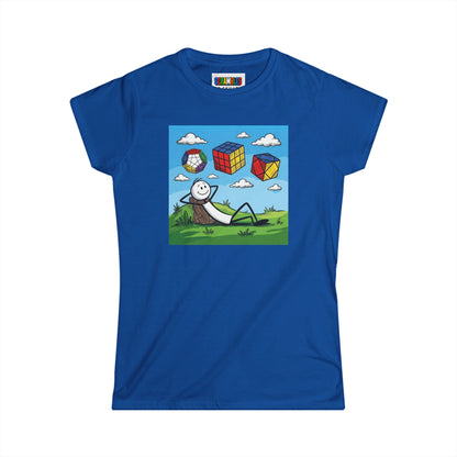 Daydream Solves  - Rubik's Cube Art Women's Softstyle T-Shirt