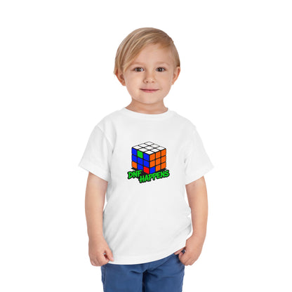 DNF Happens - Rubiks Cube Toddler Short Sleeve T-Shirt