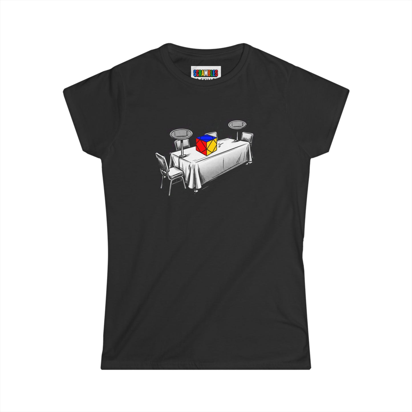 Skewb Comp Day - Rubik's Cube Art  Women's Softstyle T-Shirt