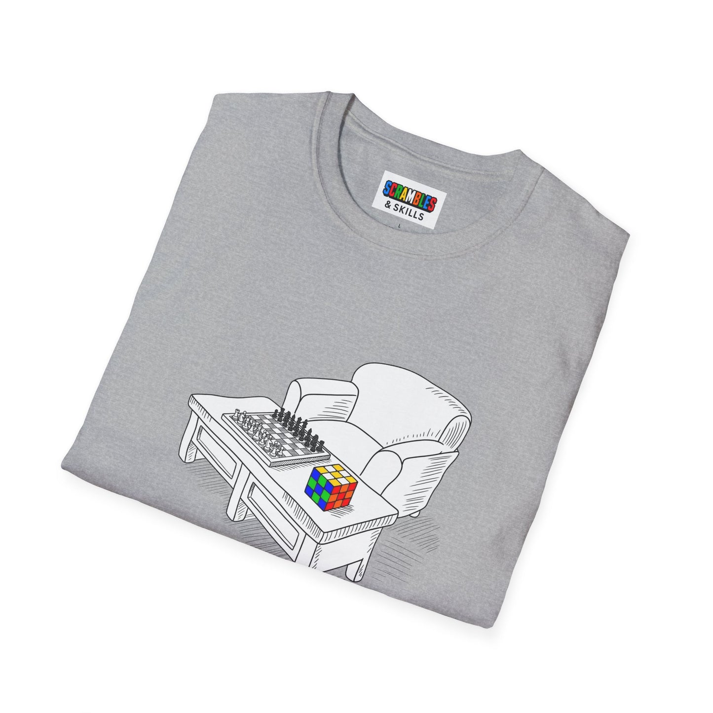 Chess and Checkered Unisex Graphic Softstyle T-Shirt