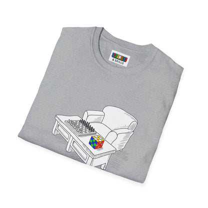 Chess and Checkered Unisex Graphic Softstyle T-Shirt