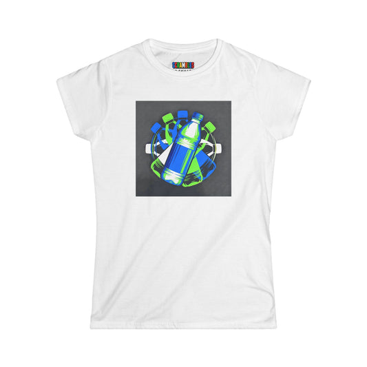 Neon Flip - Trick sShot Art  Women's Softstyle T-Shirt