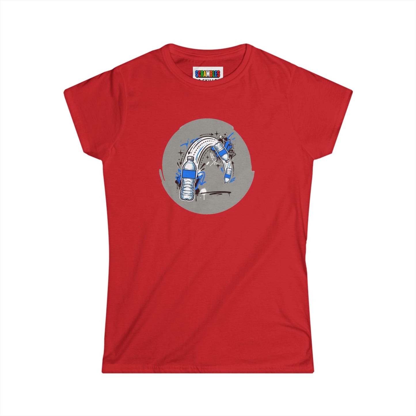Street Flip - Trick Shot Art  Women's Softstyle T-Shirt