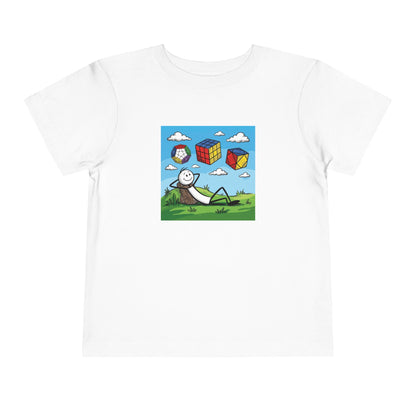 Daydream Solves - Rubik's Cube Art  Toddler Short Sleeve T-Shirt