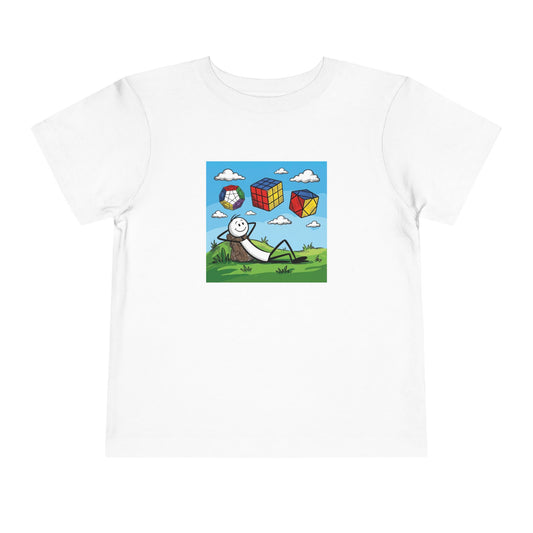 Daydream Solves - Rubik's Cube Art  Toddler Short Sleeve T-Shirt