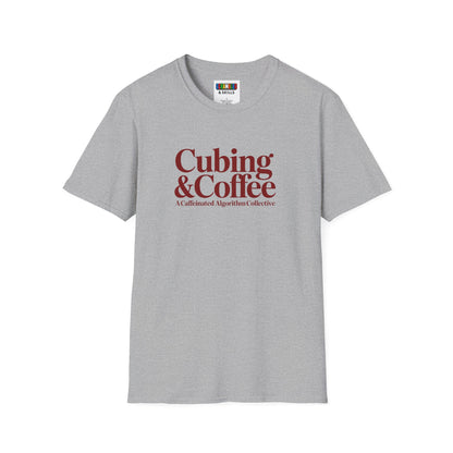⚡ Express - Coffee & Cubing Unisex Rubik's Cube Art Graphic Softstyle T-Shirt