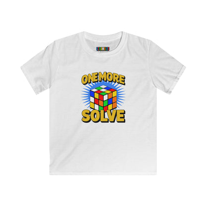 One More Solve - Rubiks Cube Kids Softstyle Tee